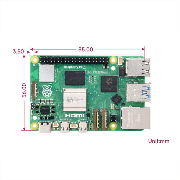 Waveshare For Raspberry Pi 5 2.4GHz Quad-Core BCM2712 Processor Development Board, Spec: 2GB - Raspberry Pi Accessories by Waveshare | Online Shopping South Africa | PMC Jewellery | Buy Now Pay Later Mobicred