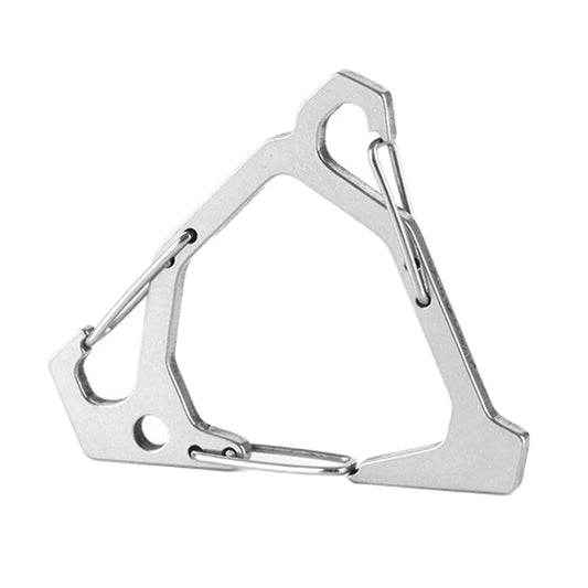 Outdoor Stainless Steel Hanging Buckle Multi-functional Portable Triangle Hook Multi-Hook Carabiner(White) - Hooks by PMC Jewellery | Online Shopping South Africa | PMC Jewellery | Buy Now Pay Later Mobicred