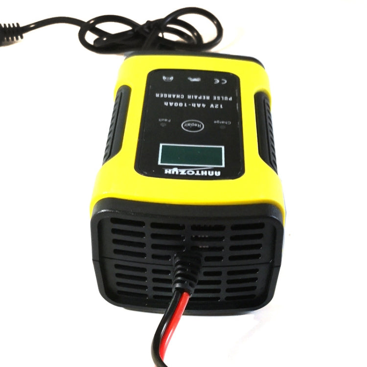 Anhtczyx 12V 6A  4Ah-100Ah Motorcycle Car Pulse Repair Charger With LCD Display(EU Plug) - Battery Charger by Anhtczyx | Online Shopping South Africa | PMC Jewellery | Buy Now Pay Later Mobicred