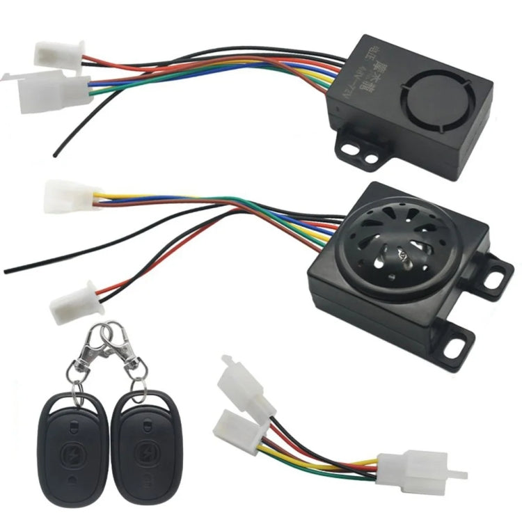 48-72V Electric Motorcycle One-Button Start Remote Lock Anti-Theft Alarm, Specifications: Three-wheeler - Theft Protection by PMC TechLife | Online Shopping South Africa | PMC TechLife | Buy Now Pay Later Mobicred