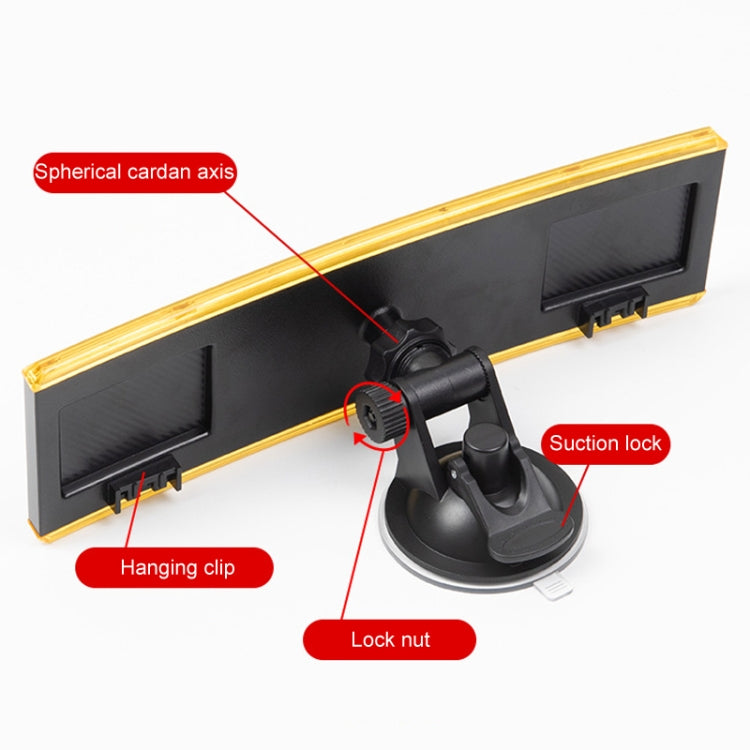 Car Modification Rotatable Adjustable Suction Cup Curved Rearview Mirror - Interior Mirrors by PMC Jewellery | Online Shopping South Africa | PMC Jewellery | Buy Now Pay Later Mobicred