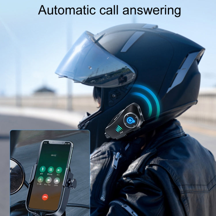 KUQIBAO Q28 Motorcycle Riding Helmet Bluetooth-compatible Headset Recorder(Soft Microphone) - free shipping - PMC TechLife - Order now!