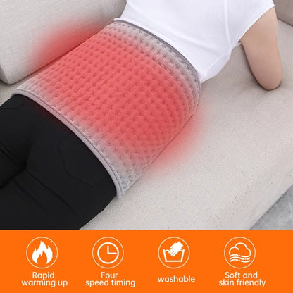 Electric Heating Blanket Physiotherapy Heating Pad Office Home Temperature Control Waist Belt Warming Blanket, Plug: EU Plug(Gray) - Electric Blankets by PMC Jewellery | Online Shopping South Africa | PMC Jewellery | Buy Now Pay Later Mobicred