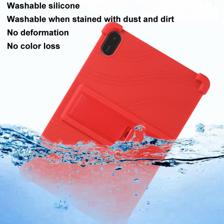 For Honor Pad X9 Shockproof Silicone Tablet Protective Case With Holder(Black) - Honor by PMC TechLife | Online Shopping South Africa | PMC TechLife | Buy Now Pay Later Mobicred