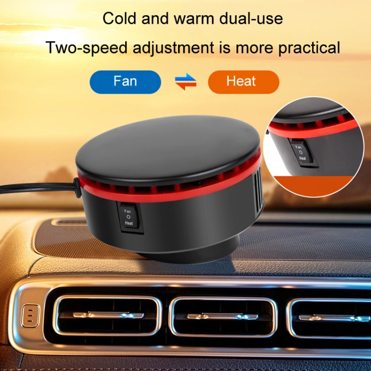 12V Car Heater 360 Adjustable Defogging Defrosting Heating Fan Heating Cooling Function Windscreen Defroster Demister(Black Yellow) - Heating & Fans by PMC Jewellery | Online Shopping South Africa | PMC Jewellery | Buy Now Pay Later Mobicred