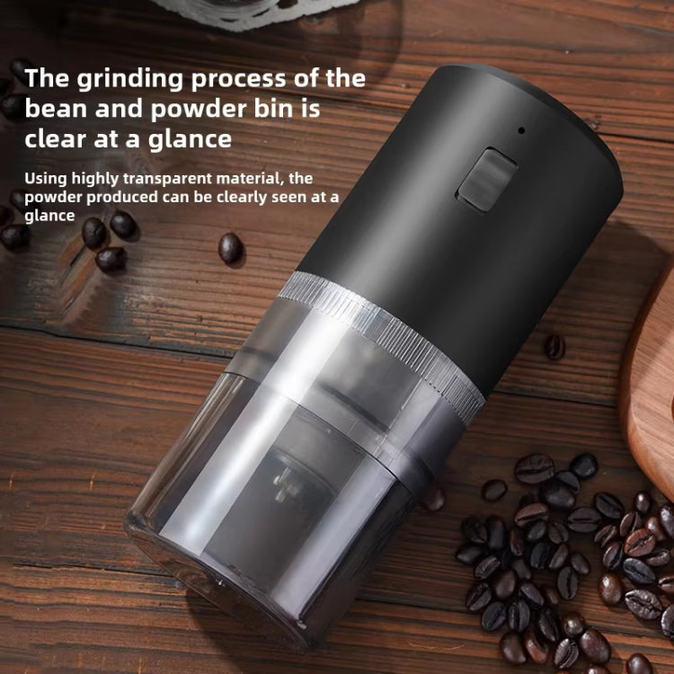 USB Rechargeable Adjustable Coarse and Fine Household Portable Electric Coffee Bean Grinder(White) - free shipping - PMC TechLife - Order now!