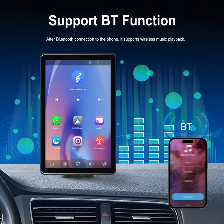 8-inch Car Full Touch Screen Player Supports Horizontal and Vertical CarPlay / Android Auto, Spec: With Camera - Car MP3 & MP4 & MP5 by PMC Jewellery | Online Shopping South Africa | PMC Jewellery | Buy Now Pay Later Mobicred