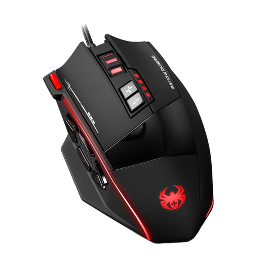 ZELOTES C19 12-Keys Ergonomic Programming Custom Wired Mouse(Black) - Wired Mice by ZELOTES | Online Shopping South Africa | PMC Jewellery | Buy Now Pay Later Mobicred