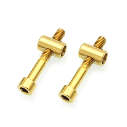 Bicycle Titanium Alloy Seat Post Locking Screws, Color: M6x40 Gold - Bicycle Saddle by PMC Jewellery | Online Shopping South Africa | PMC Jewellery | Buy Now Pay Later Mobicred