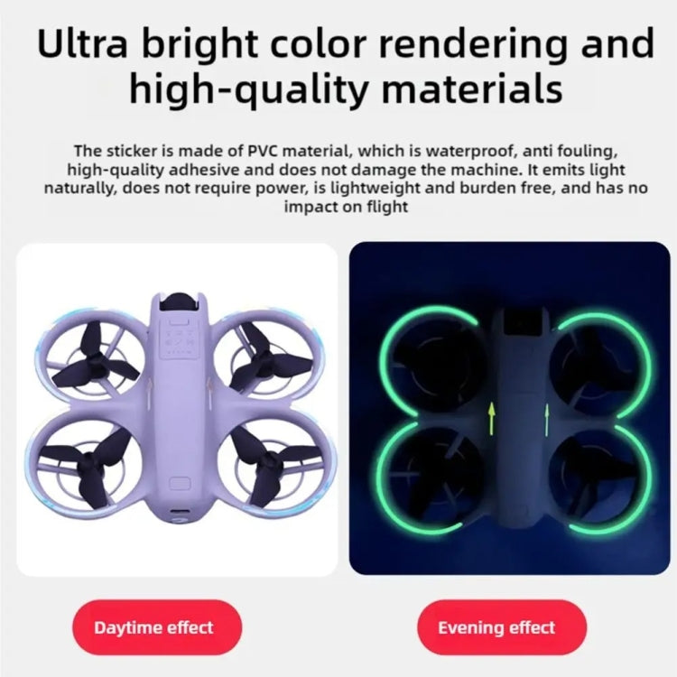 For DJI Neo Luminous Stickers Night Glow Cool Film(Yellow) - free shipping - PMC TechLife - Order now!