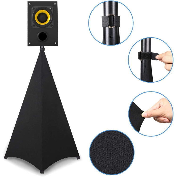 Stage Light-blocking Adjustable Speaker Stand Cover, Specifications: Two-sided(Black) - free shipping - PMc TechLife - Order now!