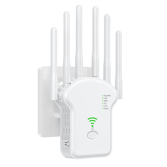 Urant U13 1200Mbps 2.4G/5G Dual Band WiFi Repeater Signal Amplifier US Plug White - Broadband Amplifiers by Urant | Online Shopping South Africa | PMC Jewellery | Buy Now Pay Later Mobicred