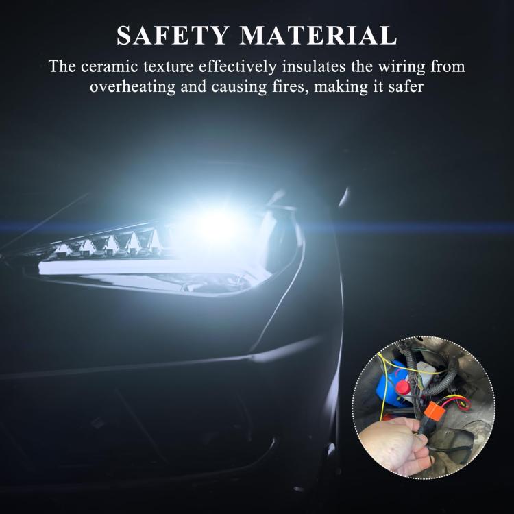 4pcs /Set Car Headlight Cable H4 Three-Plug Base Modification - Wires by PMc TechLife | Online Shopping South Africa | PMc TechLife | Buy Now Pay Later Mobicred