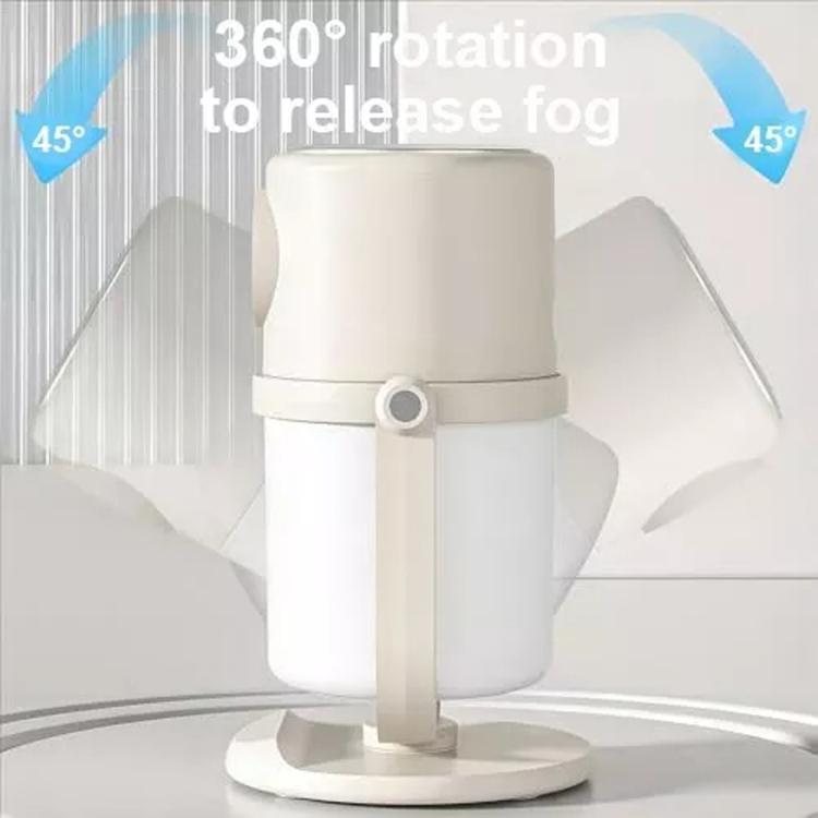 USB Intelligent Home Large Capacity Humidifier With Night Light Small Air Purifier, Color: White+Base - free shipping - PMC TechLife - Order now!