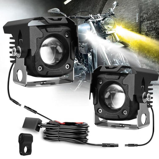 Motorcycle Spotlight Strobe 6 Modes With Control Cable Set(SK1 POR) - Headlights by PMC Jewellery | Online Shopping South Africa | PMC Jewellery | Buy Now Pay Later Mobicred