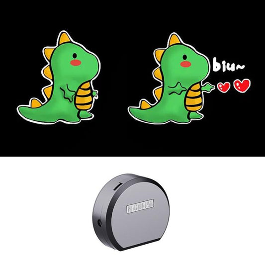 F6 Universal Electric Induction Projection Welcome Light for Scooter / Bike / Electric Car(Love Dinosaur) - Decorative Lights by PMC Jewellery | Online Shopping South Africa | PMC Jewellery | Buy Now Pay Later Mobicred