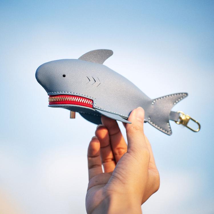 Hallmo Universal Shark-Shaped Key Protective Cover Multifunctional Car Key Storage Bag, Color: Light Blue - free shipping - PMc TechLife - Order now!