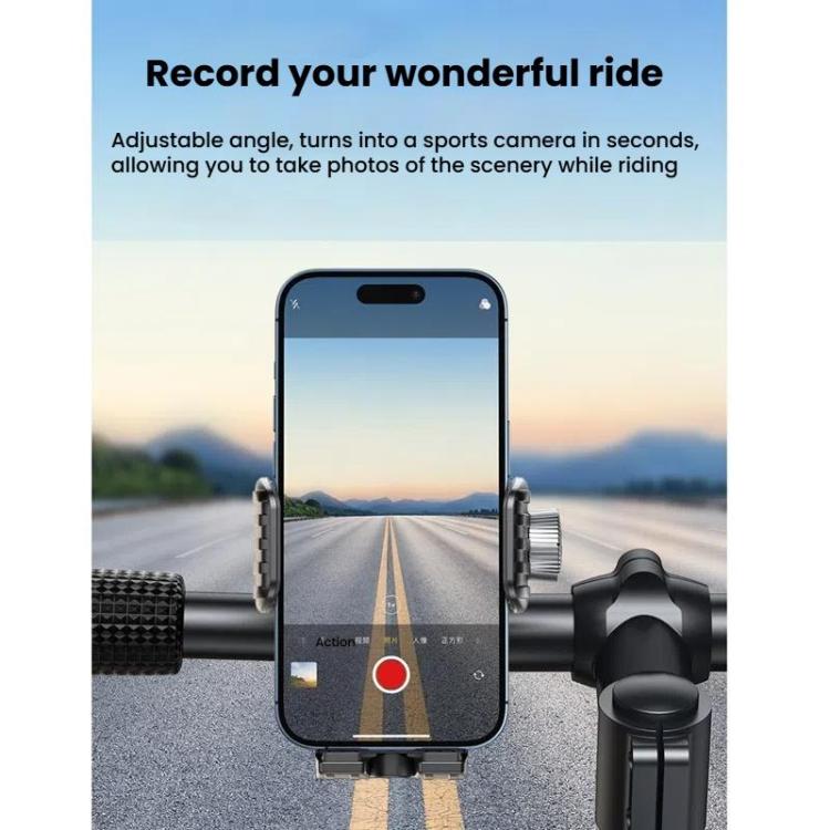 Bicycle Motorcycle Shock Absorption Mobile Phone Holder Gravity Navigation Mount(Red) - Holders by PMc TechLife | Online Shopping South Africa | PMc TechLife | Buy Now Pay Later Mobicred
