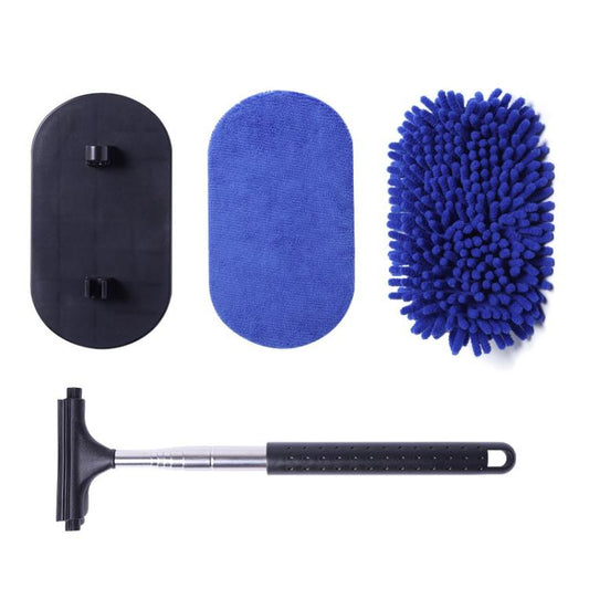 Retractable Windshield Cleaning Brush Scrubbing And Defogging 3 In 1 Car Wash Kit(Blue) - Car washing supplies by PMC Jewellery | Online Shopping South Africa | PMC Jewellery | Buy Now Pay Later Mobicred