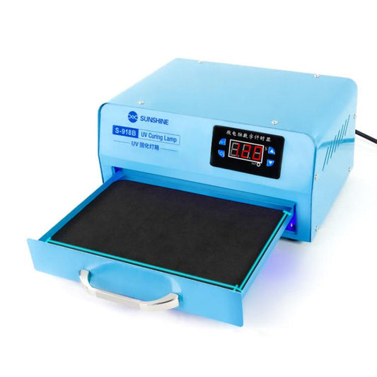 SUNSHINE S-918B UV Curing Filming Box LED High-Power UV Mobile Phone Curved Screen Optical Shadowless Glue Repair Tool(EU Plug 220V) - Laminator Machine by SUNSHINE | Online Shopping South Africa | PMC Jewellery | Buy Now Pay Later Mobicred