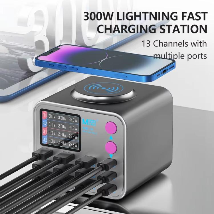 MaAnt DianBa No.2 USB Multi-port Mobile Phone Repair Desktop Charging Station EU Plug - free shipping - PMC TechLife - Order now!