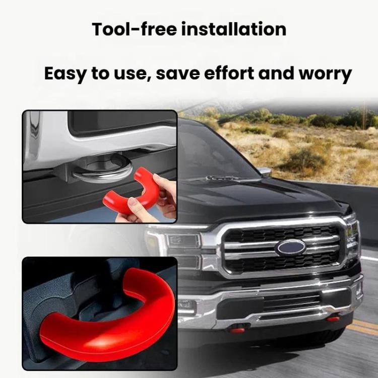 For Ford/Toyota Trailer Hitch Protection Ccover(White) - Towing Bars by PMC TechLife | Online Shopping South Africa | PMC TechLife | Buy Now Pay Later Mobicred