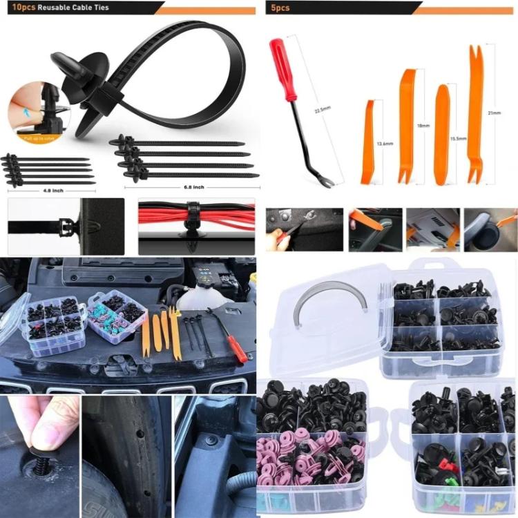 680pcs /Set Car Retainer Clips Fasteners Remover Kit Automotive Clips Set - Nuts & Bolts by PMc TechLife | Online Shopping South Africa | PMc TechLife | Buy Now Pay Later Mobicred