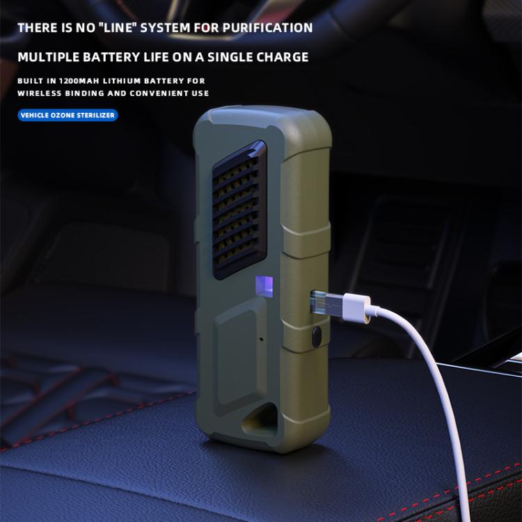 Car Air UVC Deodorizer USB Charging Ozone Purifier(Khaki) - free shipping - PMc TechLife - Order now!