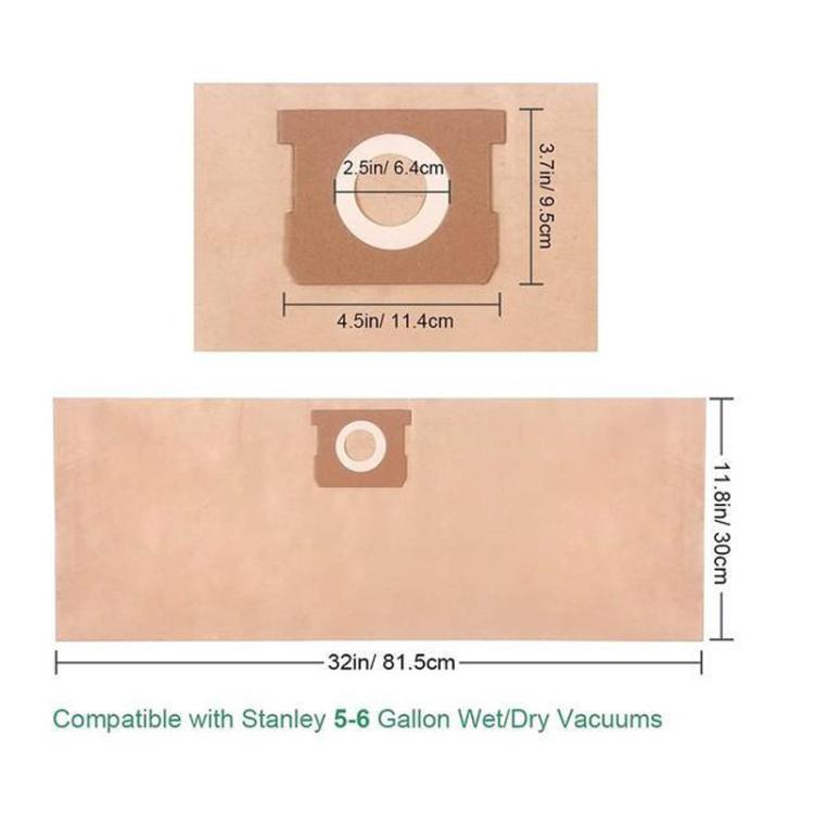 For Stanley 5-6 Gallon Vacuum Cleaner Dust Bag Accessories - Other Accessories by PMc TechLife | Online Shopping South Africa | PMc TechLife | Buy Now Pay Later Mobicred