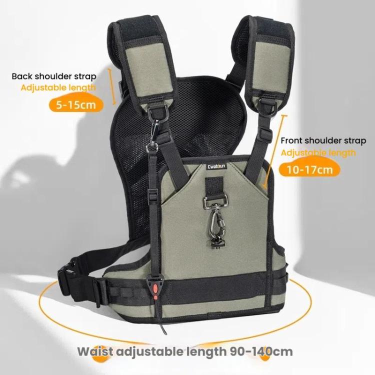 Cwatcun D182 Camera Strap Vest Outdoor Stress Relief DSLR Camera Quick Release Vest - free shipping - PMC TechLife - Order now!