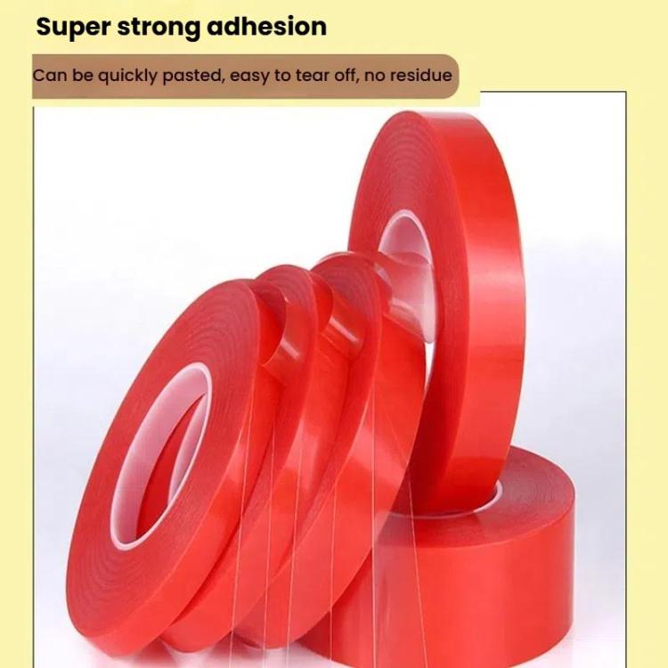 5rolls 0.2mm Thick Acrylic Polyester PET Double Sided Adhesive Tape, 10m/roll, Width: 4mm - free shipping - PMC TechLife - Order now!