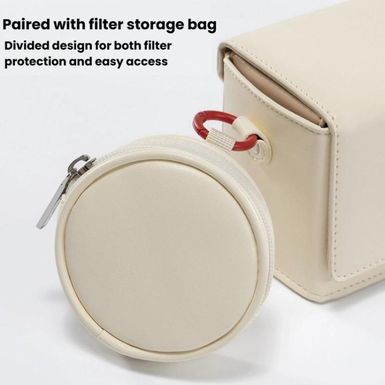 For DJI Pocket 3 Cwatcun D195 Medium Pocket Tripod Camera Bag Camera Accessories Shoulder Bag(White) - free shipping - PMC TechLife - Order now!