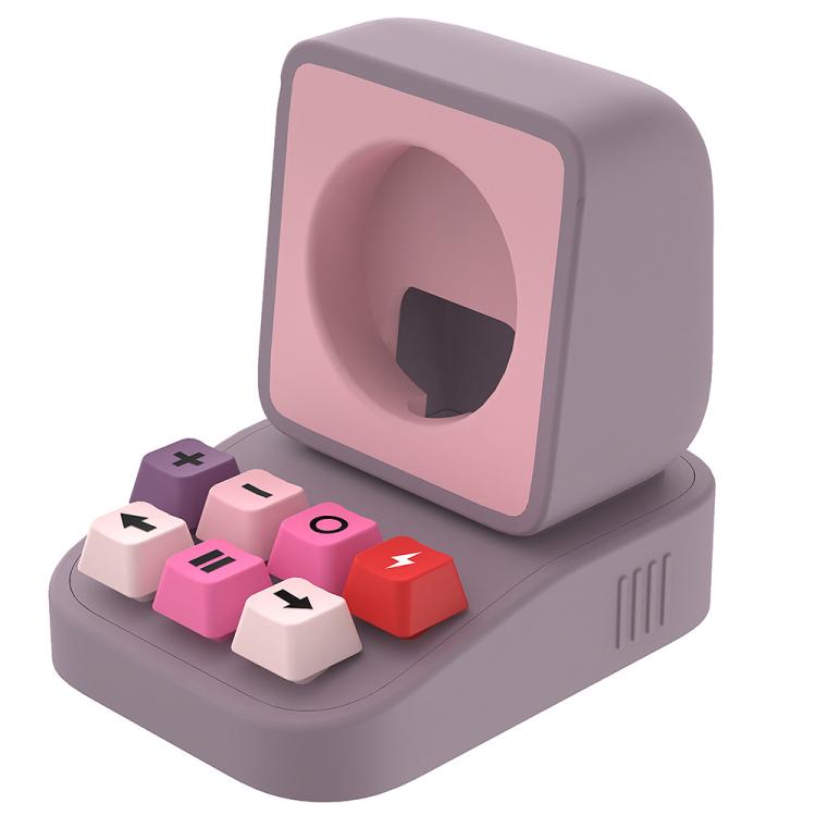 For Apple Watch Typewriter Style Stand Wireless Charging Silicone Base(Purple) - free shipping - PMC TechLife - Order now!