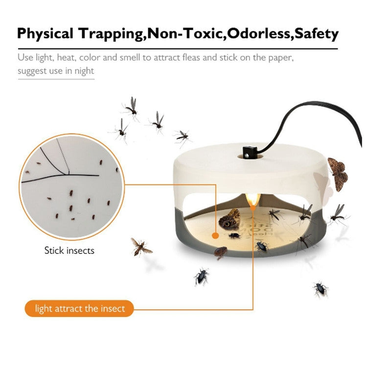 Flea Trap Pet Home Flea Lamp, Plug Type:AU Plug - Traps by PMC TechLife | Online Shopping South Africa | PMC TechLife | Buy Now Pay Later Mobicred