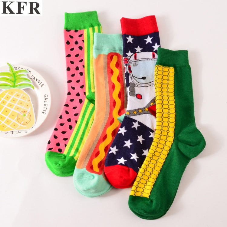 Funny Cute Happy Socks Womens Men Print Casual Harajuku Socks(Maple Leaf) - Tube Socks by PMC Jewellery | Online Shopping South Africa | PMC Jewellery