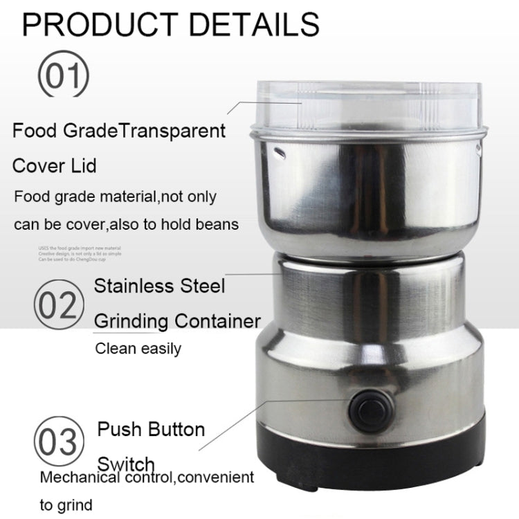 Multi-functional Coffee Grinder Stainless Electric Bean Grinder Herbal Medicine Grinding Machine, AU Plug - free shipping - PMC TechLife - Order now!