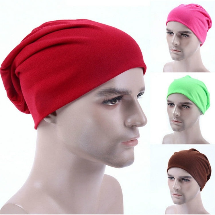 Men Candy Colors Knit Sleeve Cap Hip-hop Cap, Hat Size:One Size(Dark Gray) - Turban by PMC Jewellery | Online Shopping South Africa | PMC Jewellery