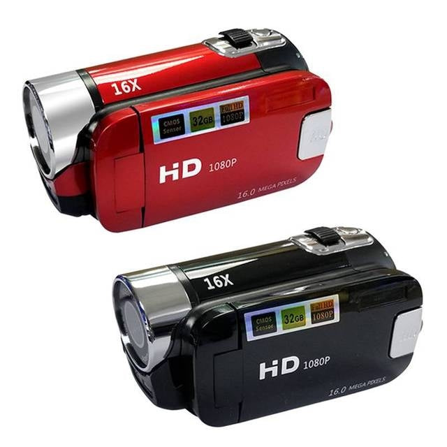 16X Digital Zoom HD 16 Million Pixel Home Travel DV Camera, US Plug(Red) - Video Cameras by PMC TechLife | Online Shopping South Africa | PMC TechLife | Buy Now Pay Later Mobicred
