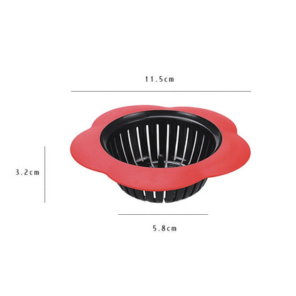 Portable Handheld Outfall Water Tank Strainer Sink Filter Floor Drain Bathroom Kitchen Gadget(Red) - Filters by PMC Jewellery | Online Shopping South Africa | PMC Jewellery | Buy Now Pay Later Mobicred