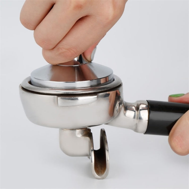 Stainless Steel Solid Wood Handle Integrated Coffee Powder, Specification:58mm, Color:Red Sandalwood Handle - free shipping - PMC TechLife - Order now!
