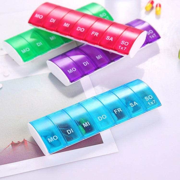 Portable Seven-part Mini Storage Pill Box(Blue) - free shipping - PMC TechLife - Order now!