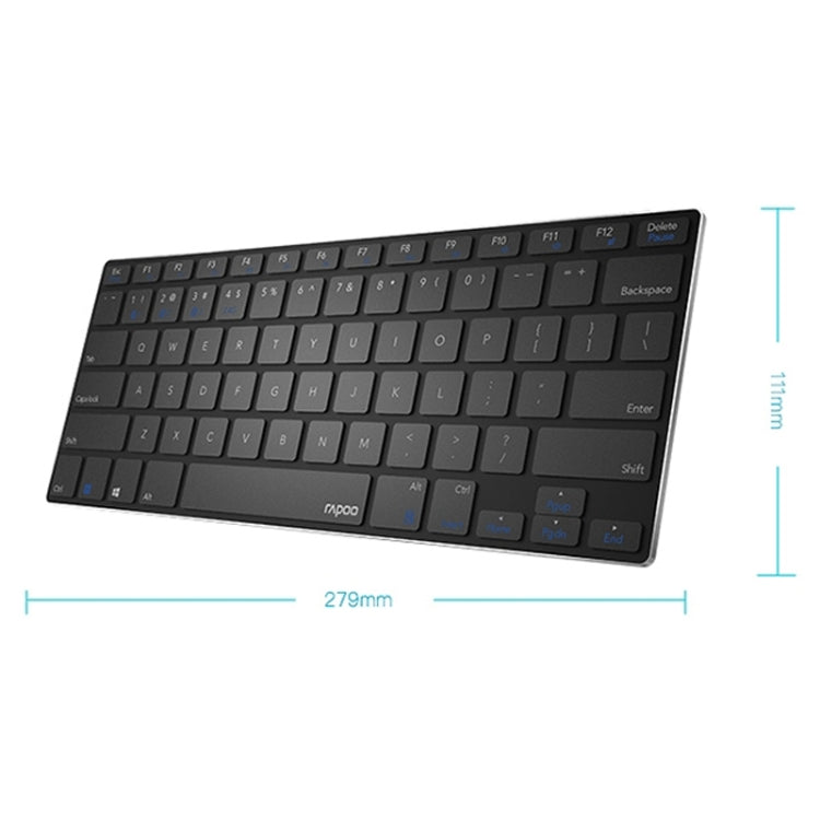 Rapoo 9000G 78 Keys Multi-modes Wireless Keyboard and Mouse Set(White) - Wireless Keyboard by Rapoo | Online Shopping South Africa | PMC Jewellery | Buy Now Pay Later Mobicred