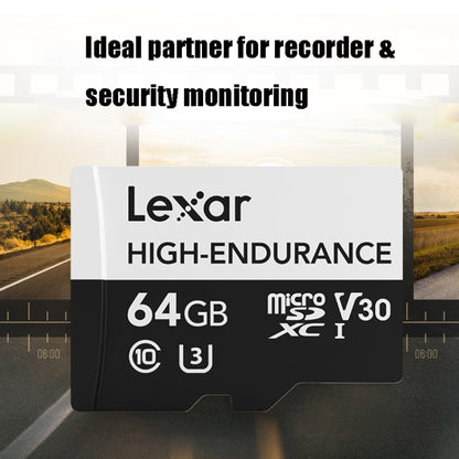 Lexar MicroSDHC 64GB High-endurance Memory Card Driving Recorder Security Monitoring TF Card Video Card - Micro SD Card by Lexar | Online Shopping South Africa | PMC Jewellery | Buy Now Pay Later Mobicred