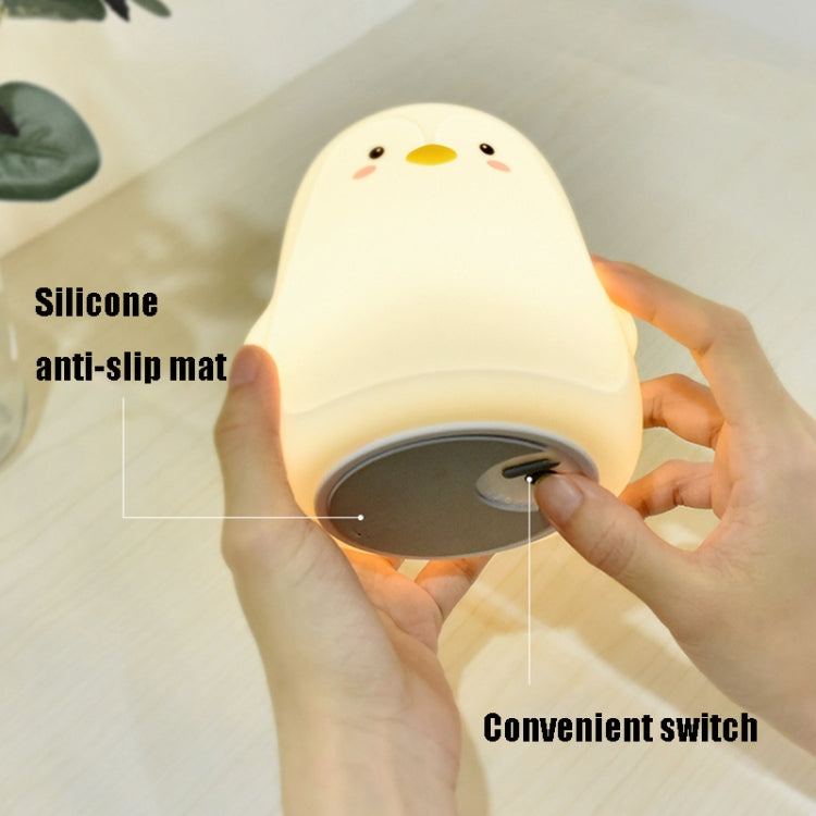 Penguin Silicone Pat Night Light Children Bedside Atmosphere Lamp(White) - Night Lights by PMC Jewellery | Online Shopping South Africa | PMC Jewellery