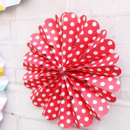 2 Sets Bronzing Paper Fan Flower Set Birthday Holiday Wedding Party Decoration, Color:Colorful Hollow 8pcs - Holiday Decorations by PMC Jewellery | Online Shopping South Africa | PMC Jewellery
