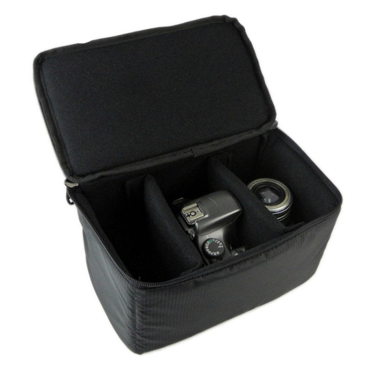 Water-resistant DSLR Padded insert Case Waterproof Zipper Removable Partition Camera Bags(Black) - free shipping - PMC TechLife - Order now!
