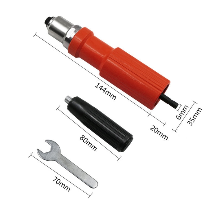 Electric Rivet Machine Conversion Head Accessories (Red) - Others by PMC TechLife | Online Shopping South Africa | PMC TechLife