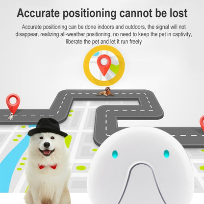 F9 Mini Pet Smart Wear GPS Pet Locator WIFI Location Tracker(White) - Pet Tracker by PMC Jewellery | Online Shopping South Africa | PMC Jewellery