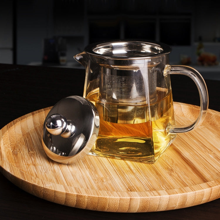 Stainless Steel Clear Heat Resistant Glass Filter Tea Pot, Capacity: 950ml - Teapots by PMC TechLife | Online Shopping South Africa | PMC TechLife