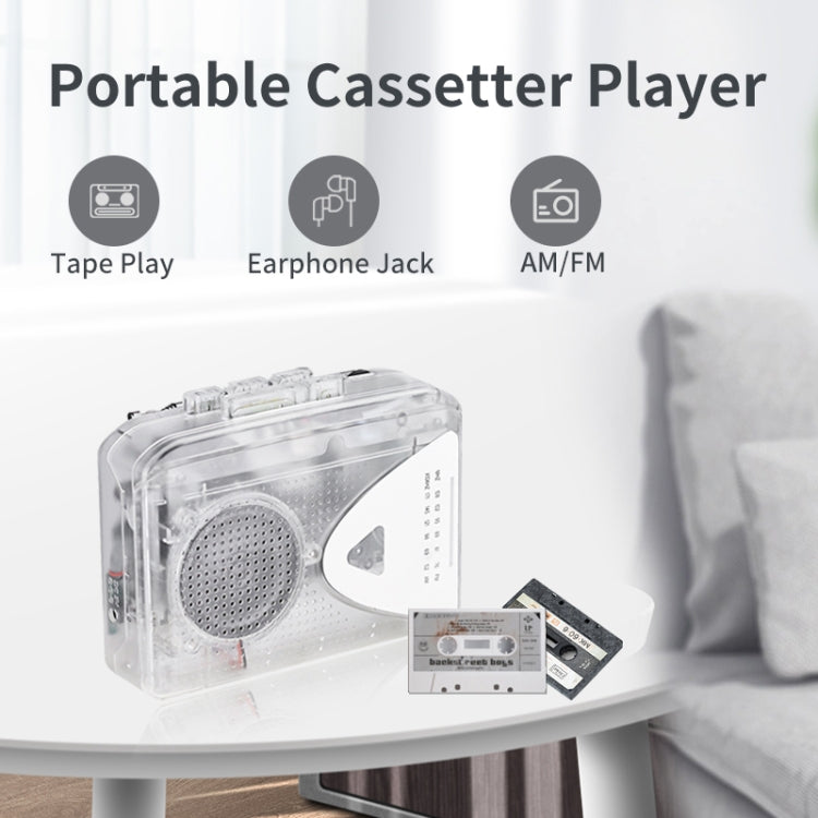 Portable Cassette Player Tape Player AM / FM Radio Receiver - Tape Converter by PMC Jewellery | Online Shopping South Africa | PMC Jewellery | Buy Now Pay Later Mobicred